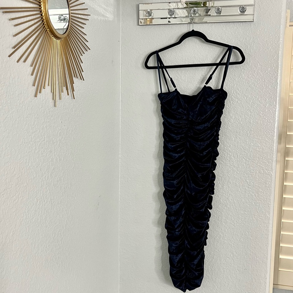 Armani Exchange Scrunch Dark Blue Body-con dress size 10